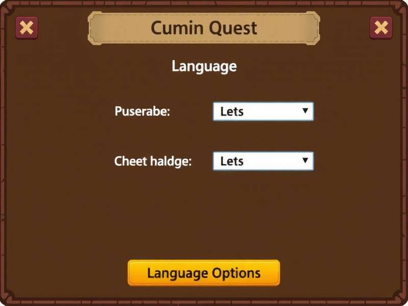 Cumin Quest Saga Language Options